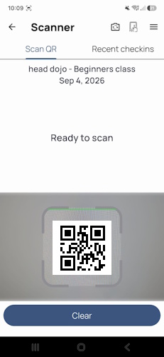 QR code scanning for attendance tracking